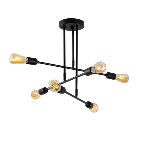 Lámpara colgante negra de metal Topaz