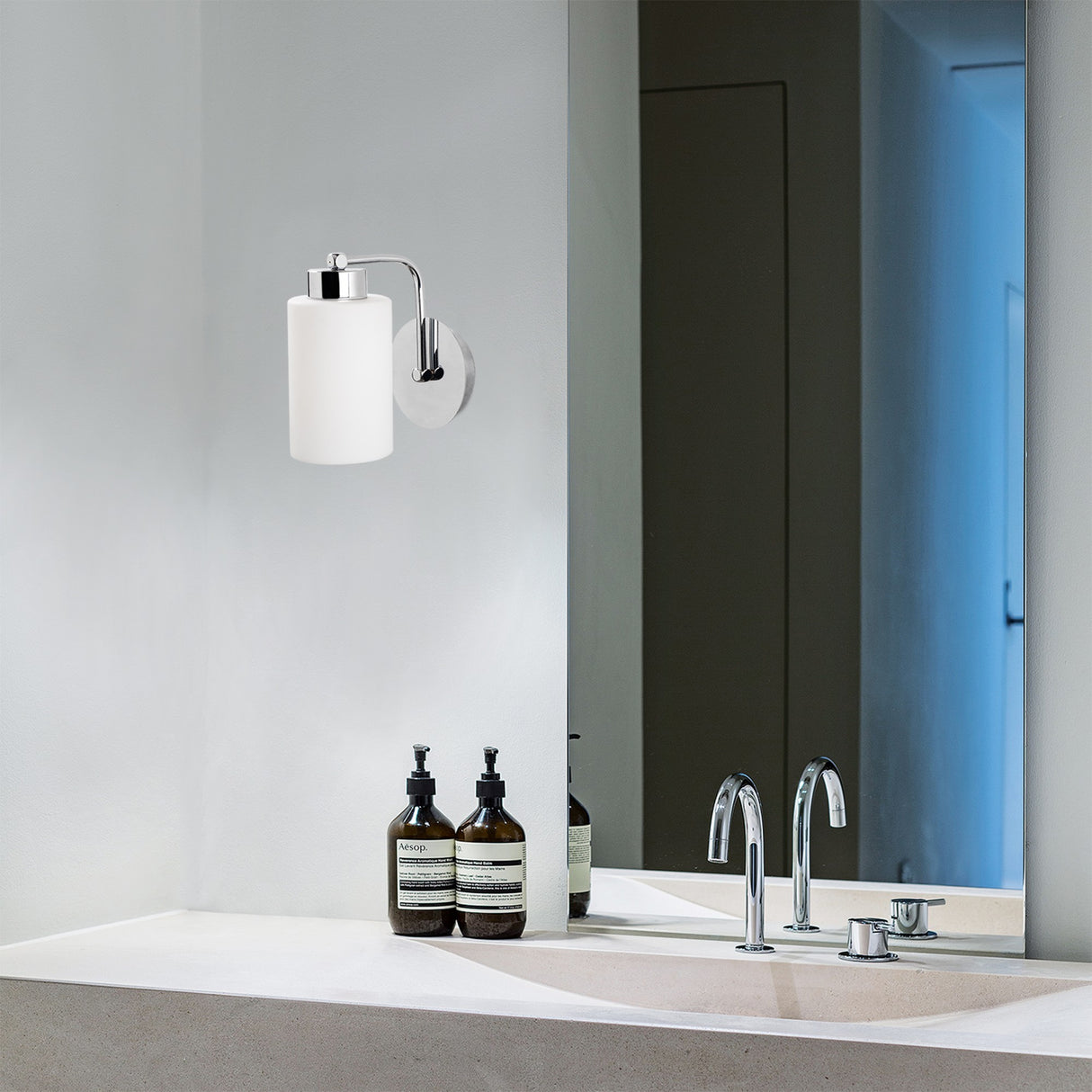 Aplique Blanco Plata Metal Oasis