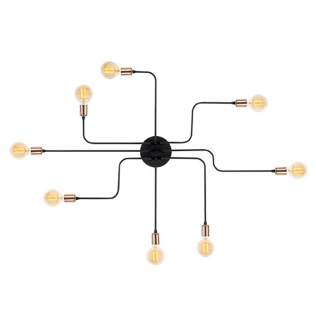 Lámpara de pared negra de metal Striker