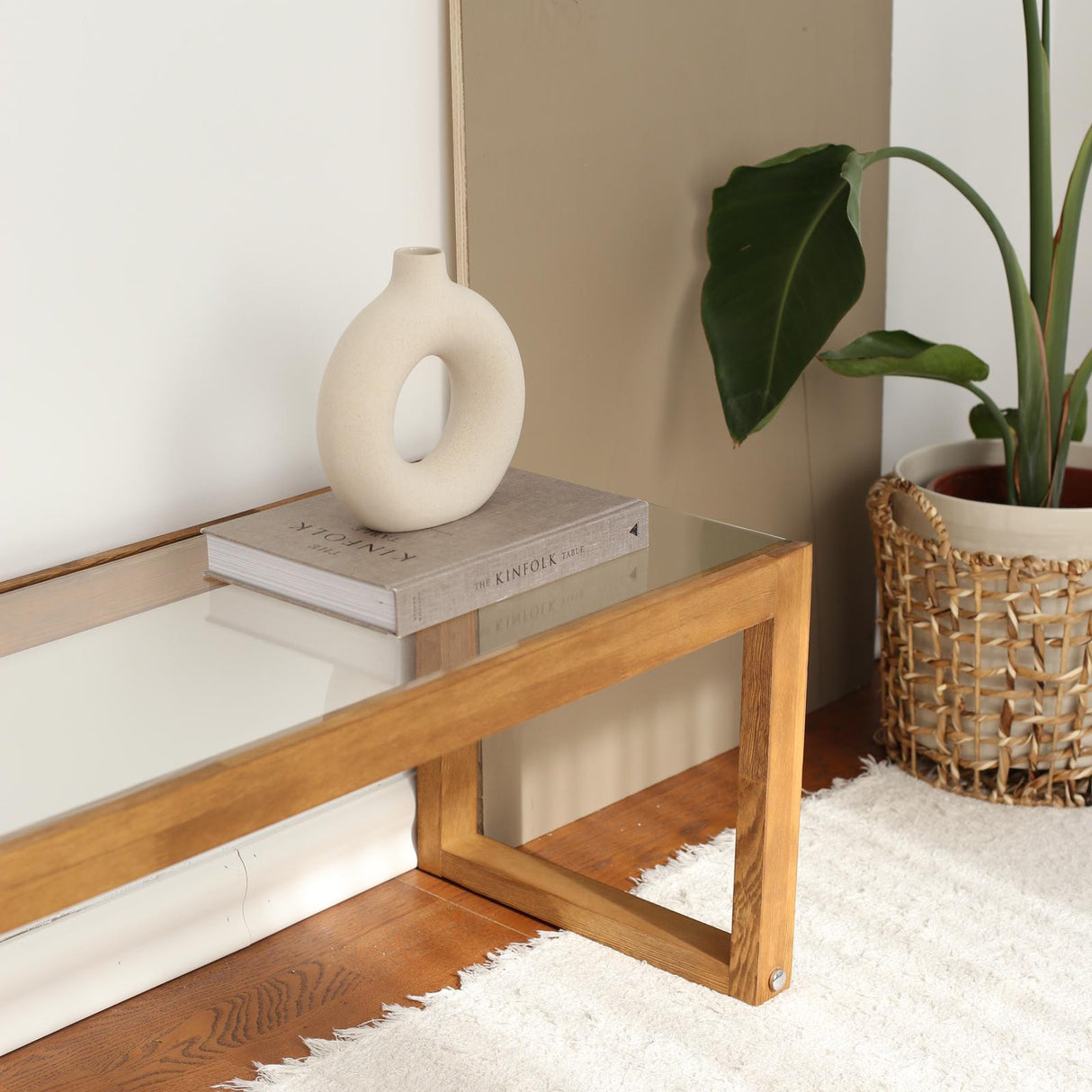 TV Meubels - TV Meubel Via Naturel Hout Dennenhout 130x40x40 cm - Dimehouse