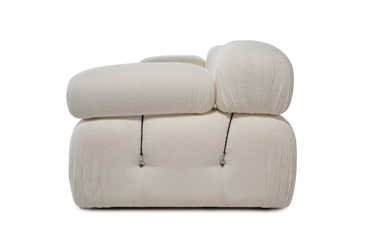 Banken - Modulaire bank 3 - zits Bubble bouclé wit - Dimehouse