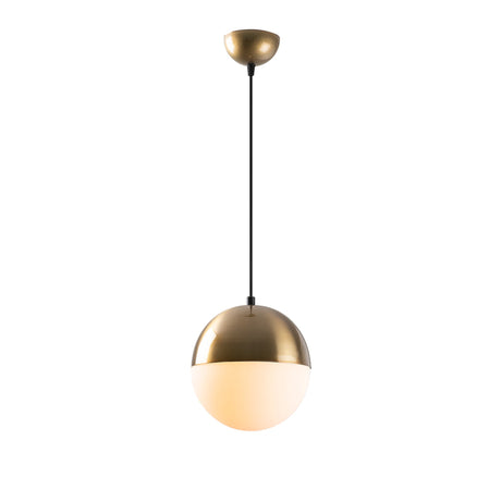 Lámpara colgante 1 luz Vidrio Blanco Regal