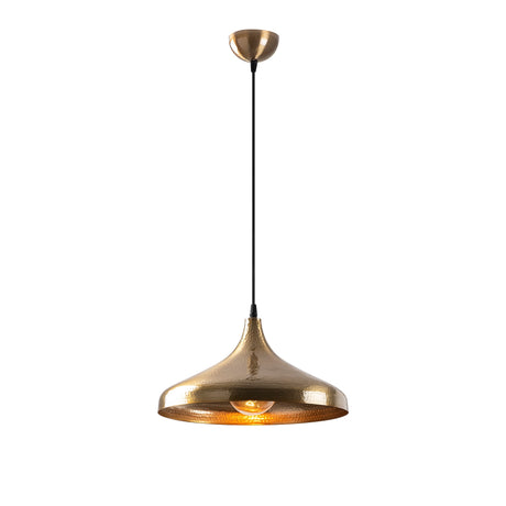Lámpara colgante de metal color bronce Eclipse