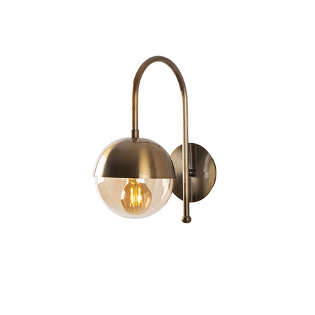 Lámpara de pared de vidrio color bronce Carina