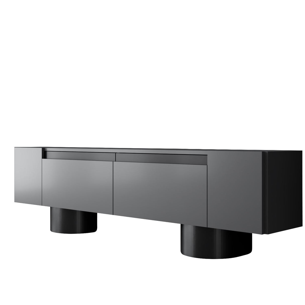 Mueble-de-TV-Bohem-Antracita-180x50x30---Marco-Negro