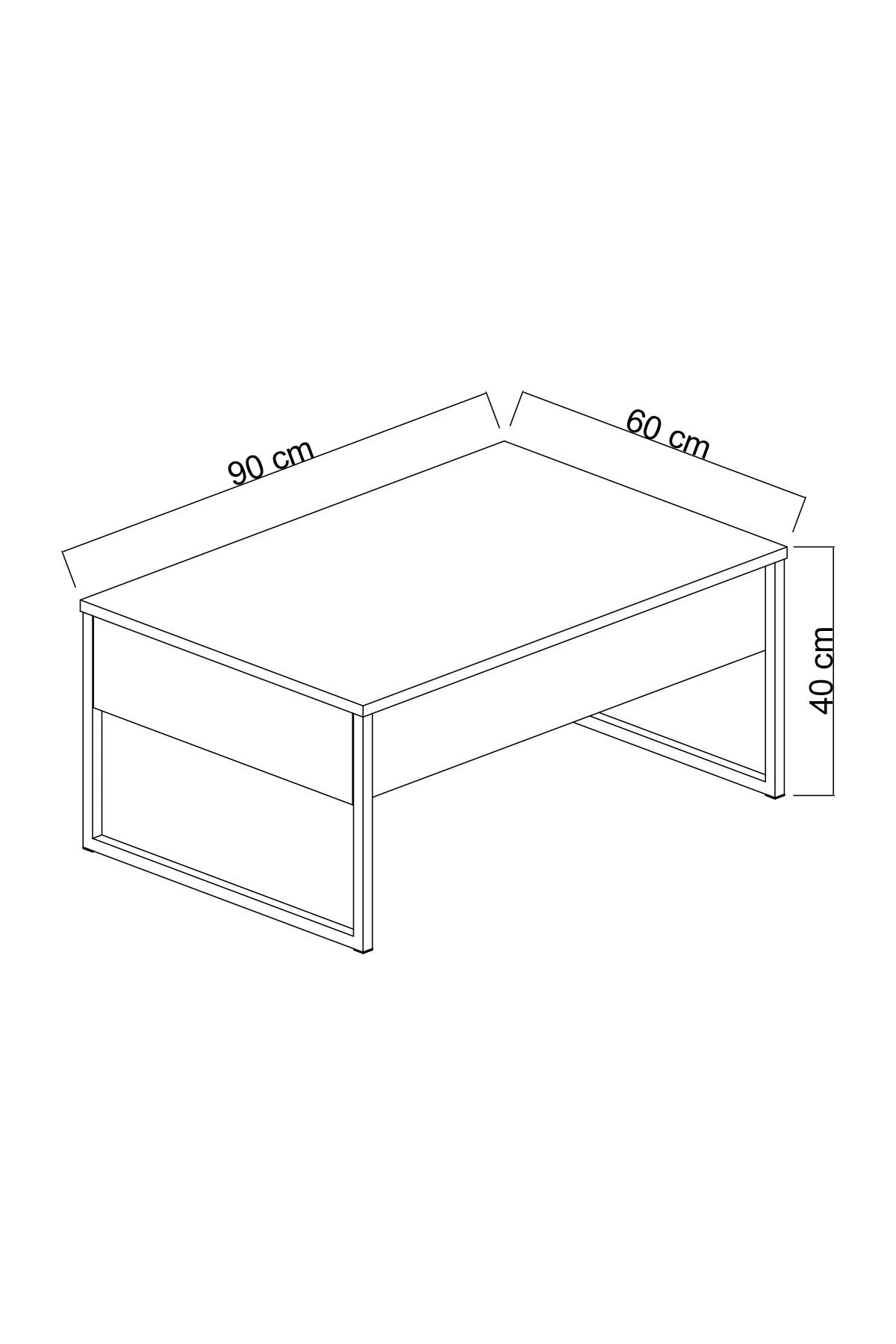 Mesa-de-centro-rectangular-de-lujo-antracita-90x60---Marco-plateado