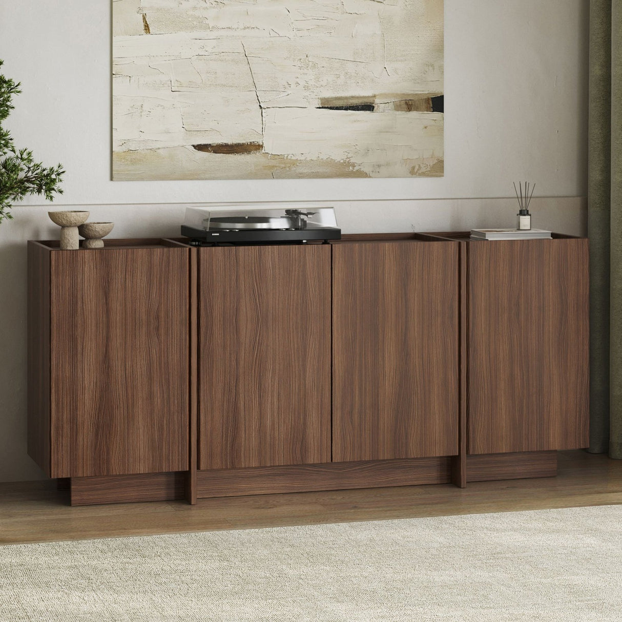 Mesa consola Dorma de nogal Milano 180 cm Compuesto de madera melaminado