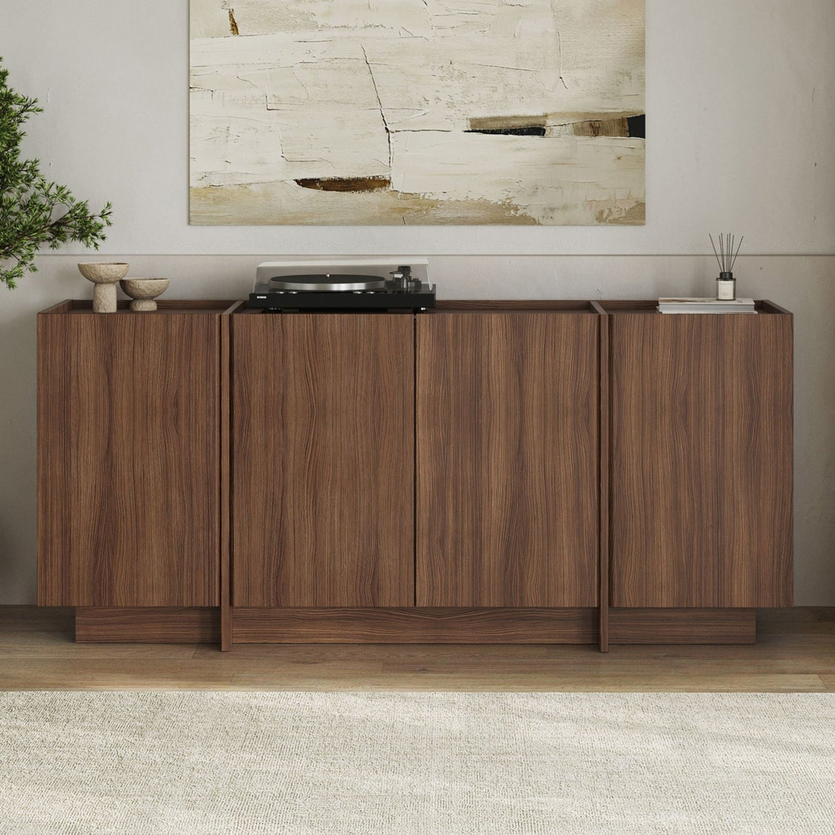Mesa consola Dorma de nogal Milano 180 cm Compuesto de madera melaminado