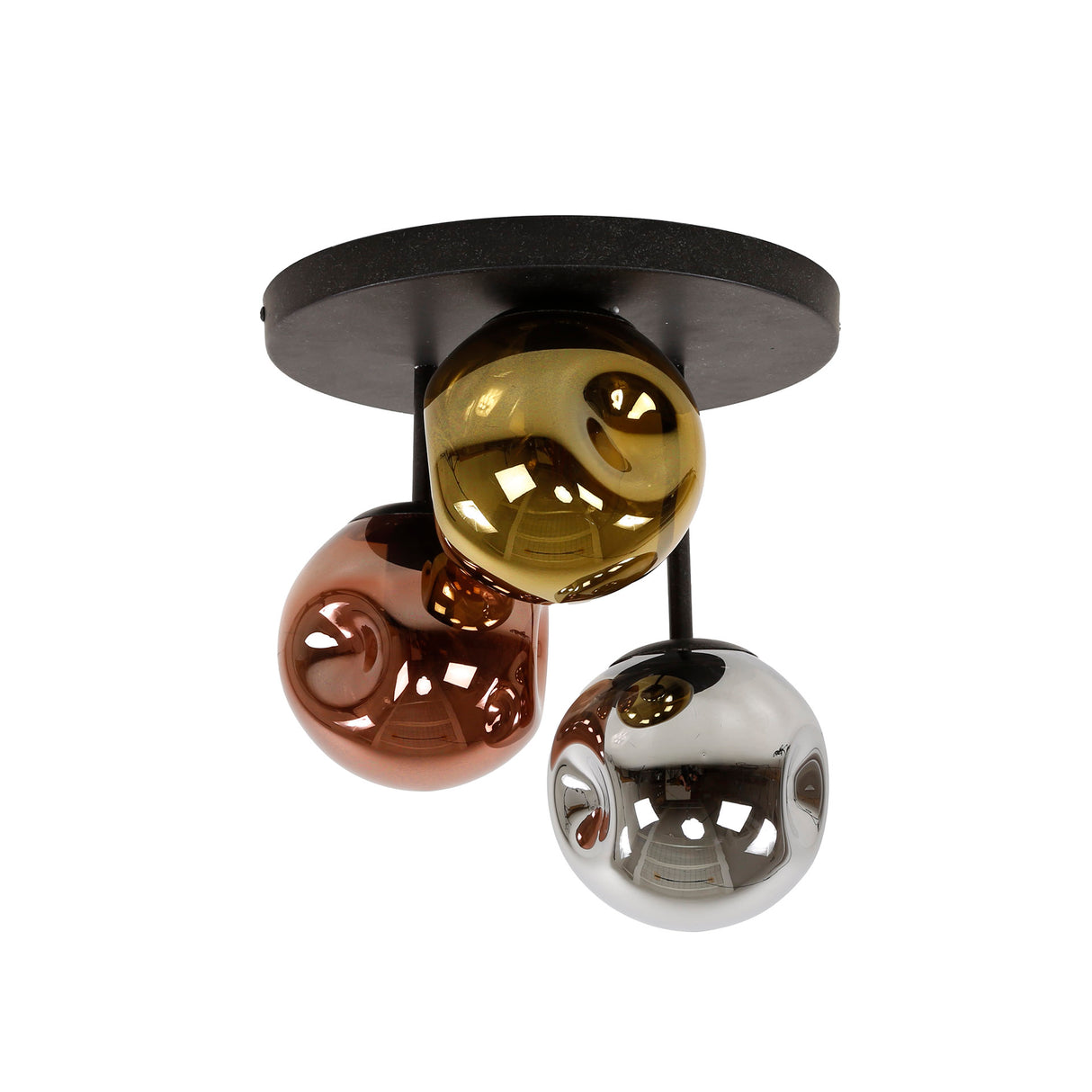 Lámpara de techo Ada 3 luces Vidrio de colores