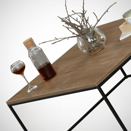Mesa de salón cuadrada 75x75 cm Pola - Madera de melamina