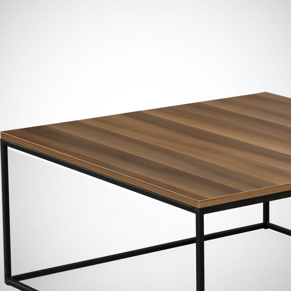 Salontafels - Vierkante salontafel Walnoot - 75x75 cm - Pola - Dimehouse
