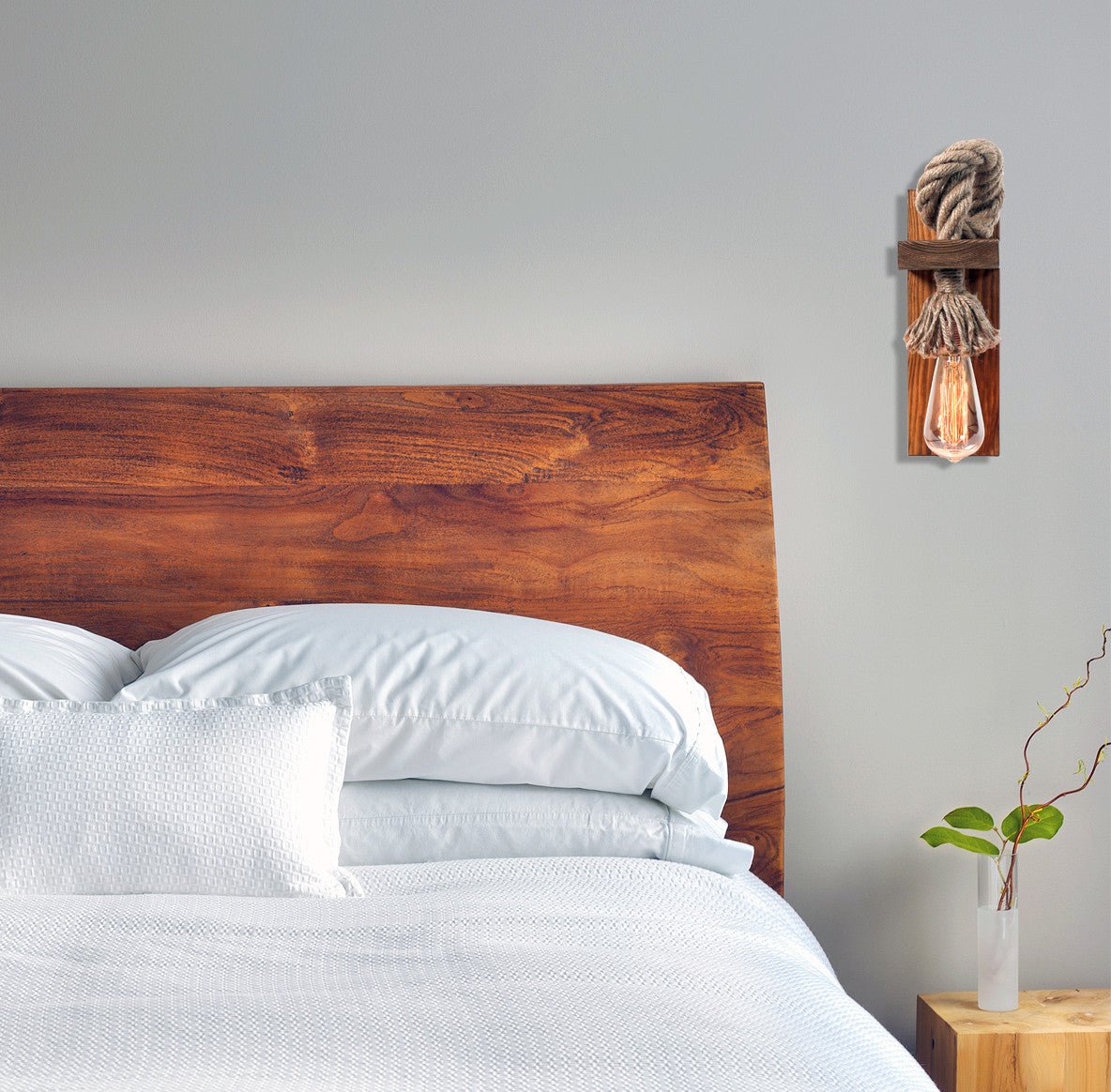 Lámpara de pared marrón metálica Nocturne