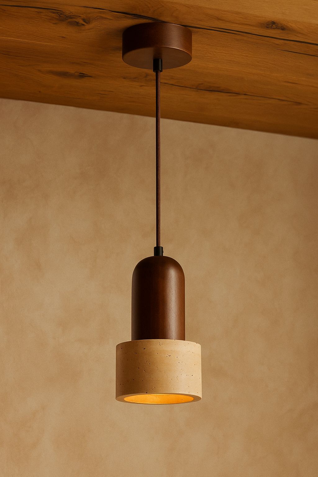 Loer - Gorro Travertino Nogal Beige Nogal