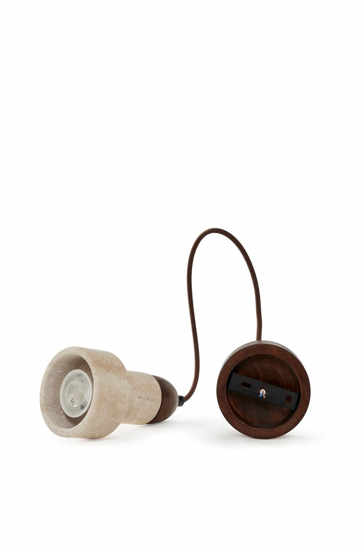 Suizo - Tapa de travertino de nogal beige
