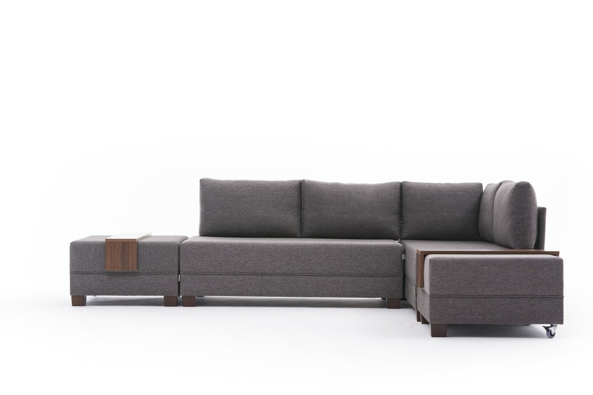 Sofá cama tela topo - XXL 280 x 210 - Derecha - Fly