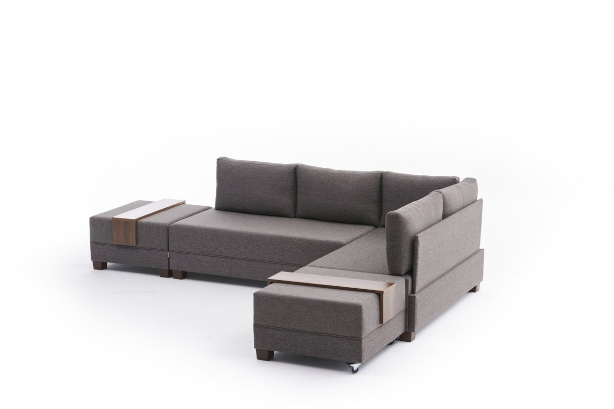 Sofá cama tela topo - XXL 280 x 210 - Derecha - Fly
