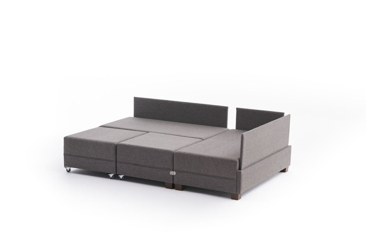 Sofá cama tela topo - XXL 280 x 210 - Derecha - Fly