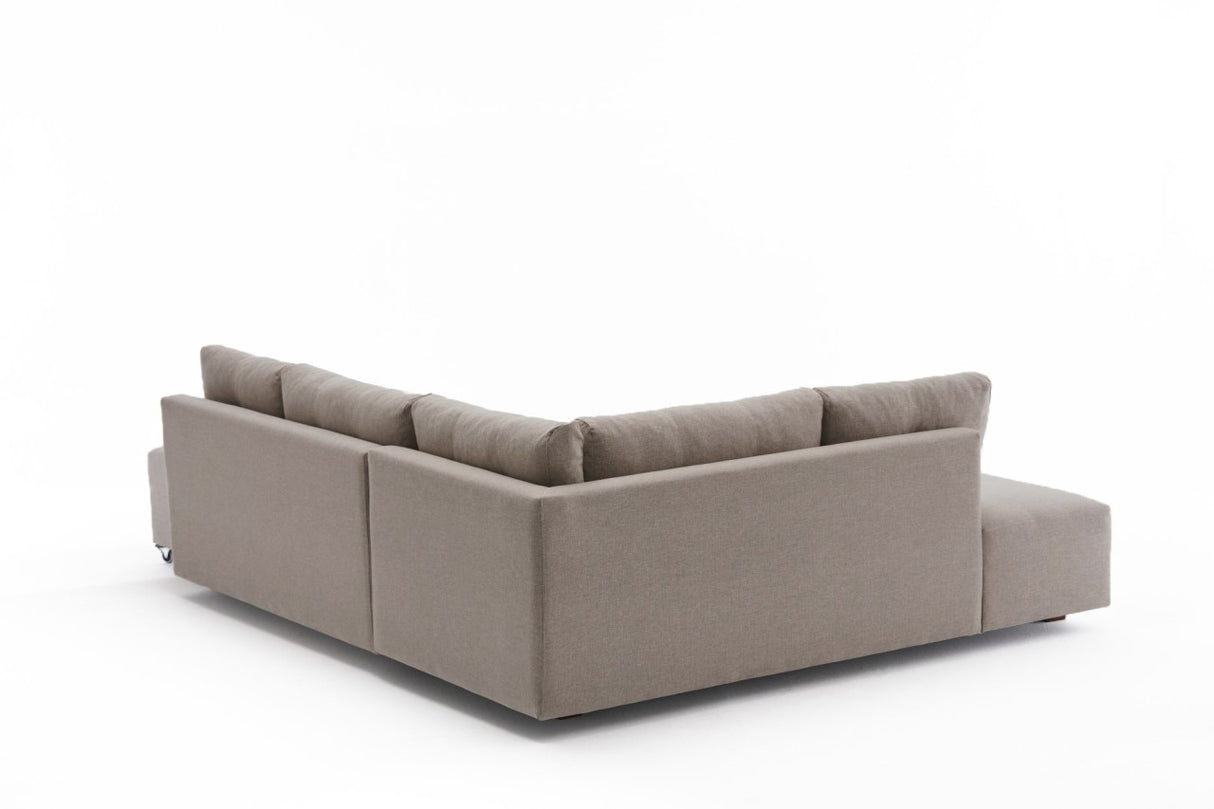 Sofá cama tela topo - XL 280x206 cm - con ruedas - Izquierdo - Manama