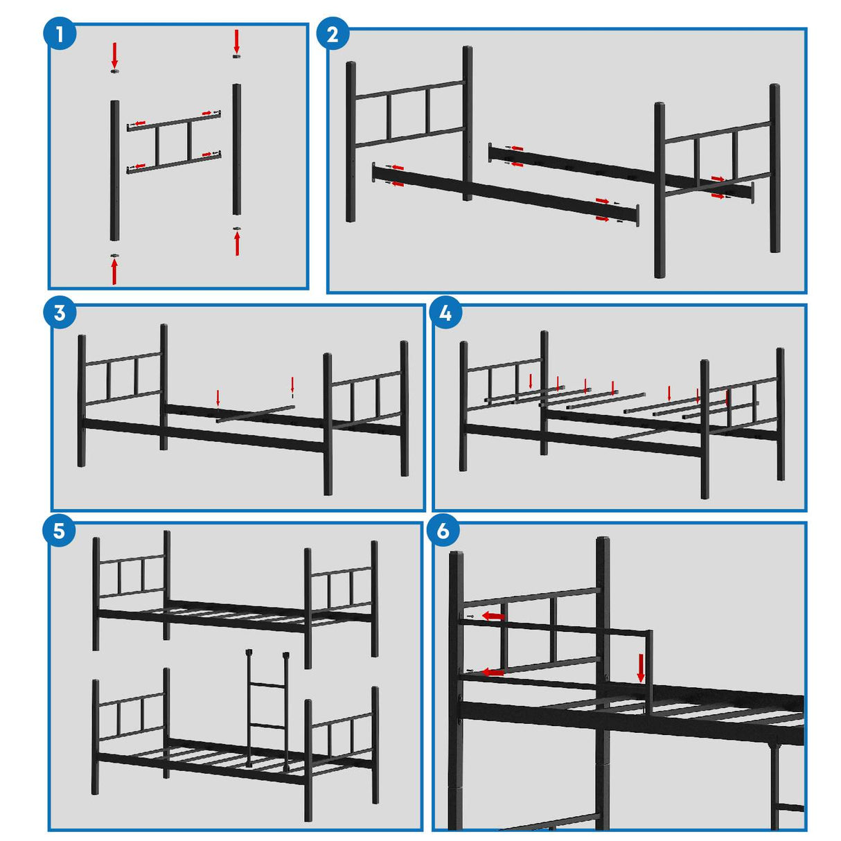 Litera Niños - Blanca - 200x90 cm
