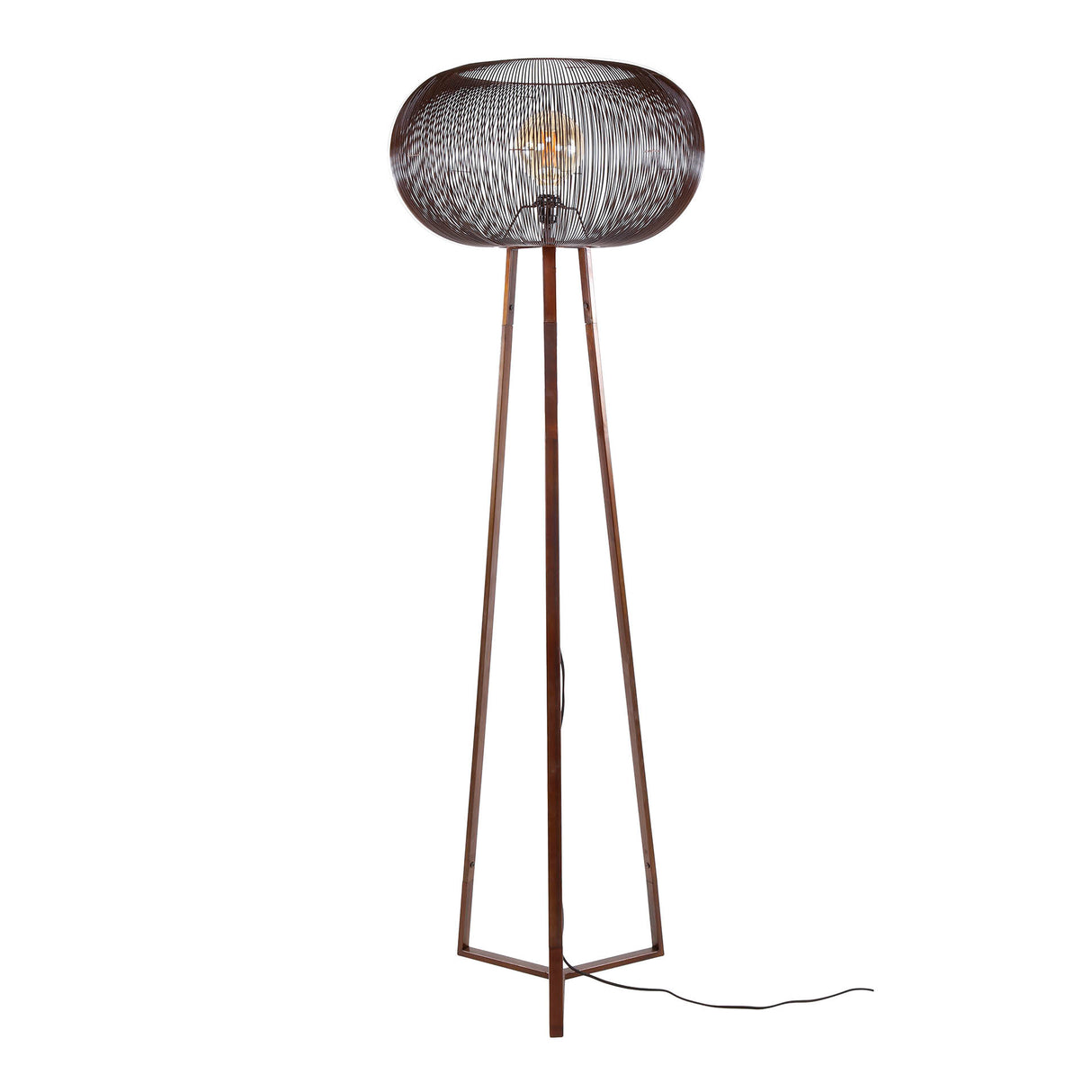 Vloerlampen - Vloerlamp Jill 3 - poot koper Ø55 cm - Dimehouse