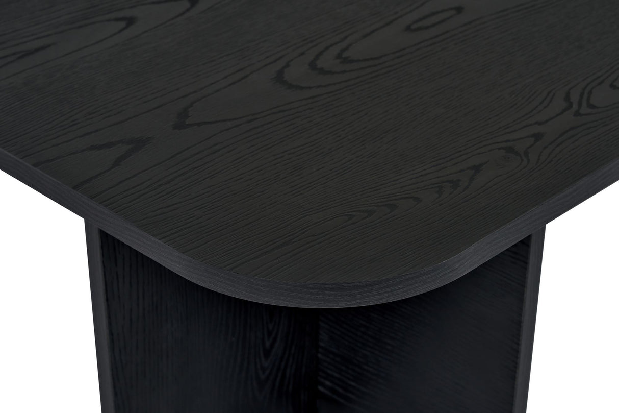 Mesa de centro Akira madera negra 120 cm Compuesto de madera revestido de melamina