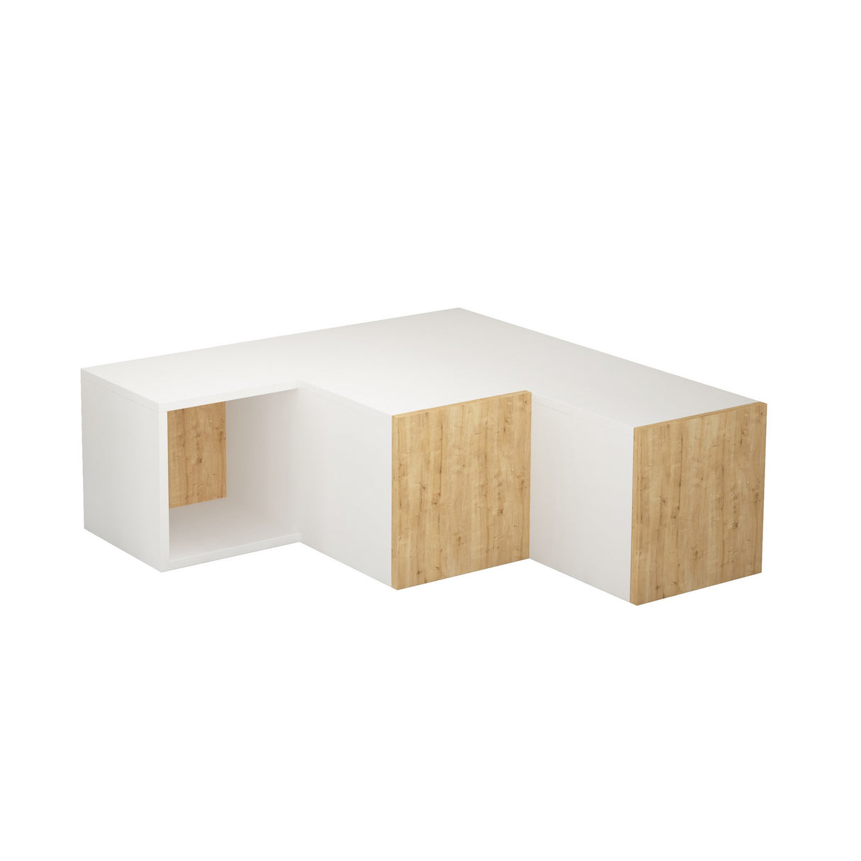 Muebles de TV Compact White Oak Melamine 90x32x92 cm