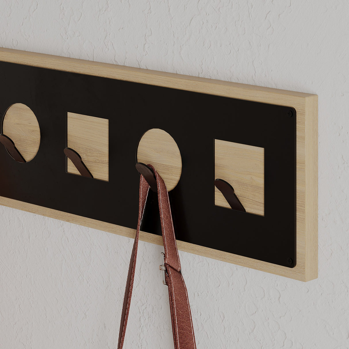 Perchero 5-Ganchos Ican Madera de Roble Melamina