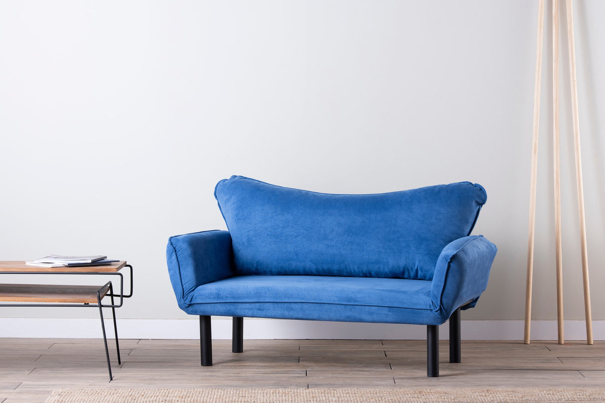 Banken - Slaapbank Blauw Velvet - twee persoons - Chatto - Dimehouse