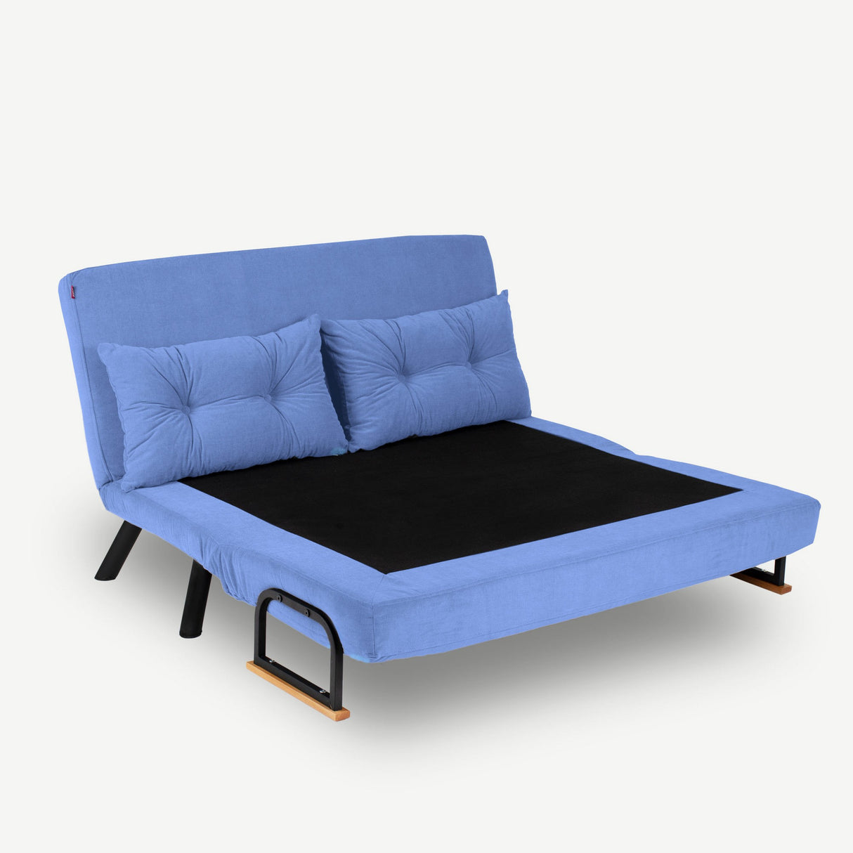 Sofá cama tela azul bebe 2 plazas - Sando