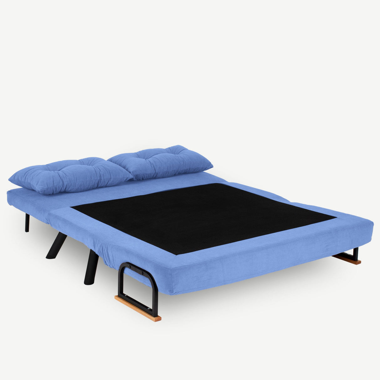 Sofá cama tela azul bebe 2 plazas - Sando
