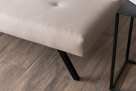 Sofá cama de 3 plazas Zoly Crema Tela - 180 cm - Sin reposabrazos - Acolchado