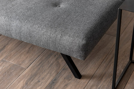 Sofá cama de 3 plazas Zoly Gris claro Tela - 180 cm - Sin reposabrazos - Acolchado
