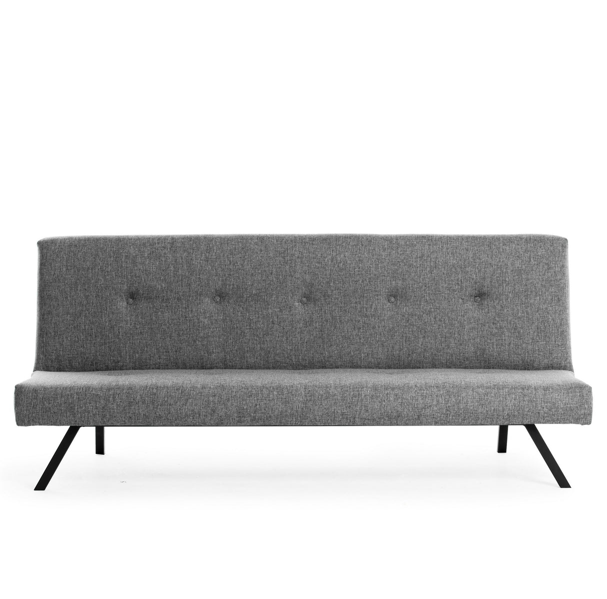 Sofá cama de 3 plazas Zoly Gris claro Tela - 180 cm - Sin reposabrazos - Acolchado