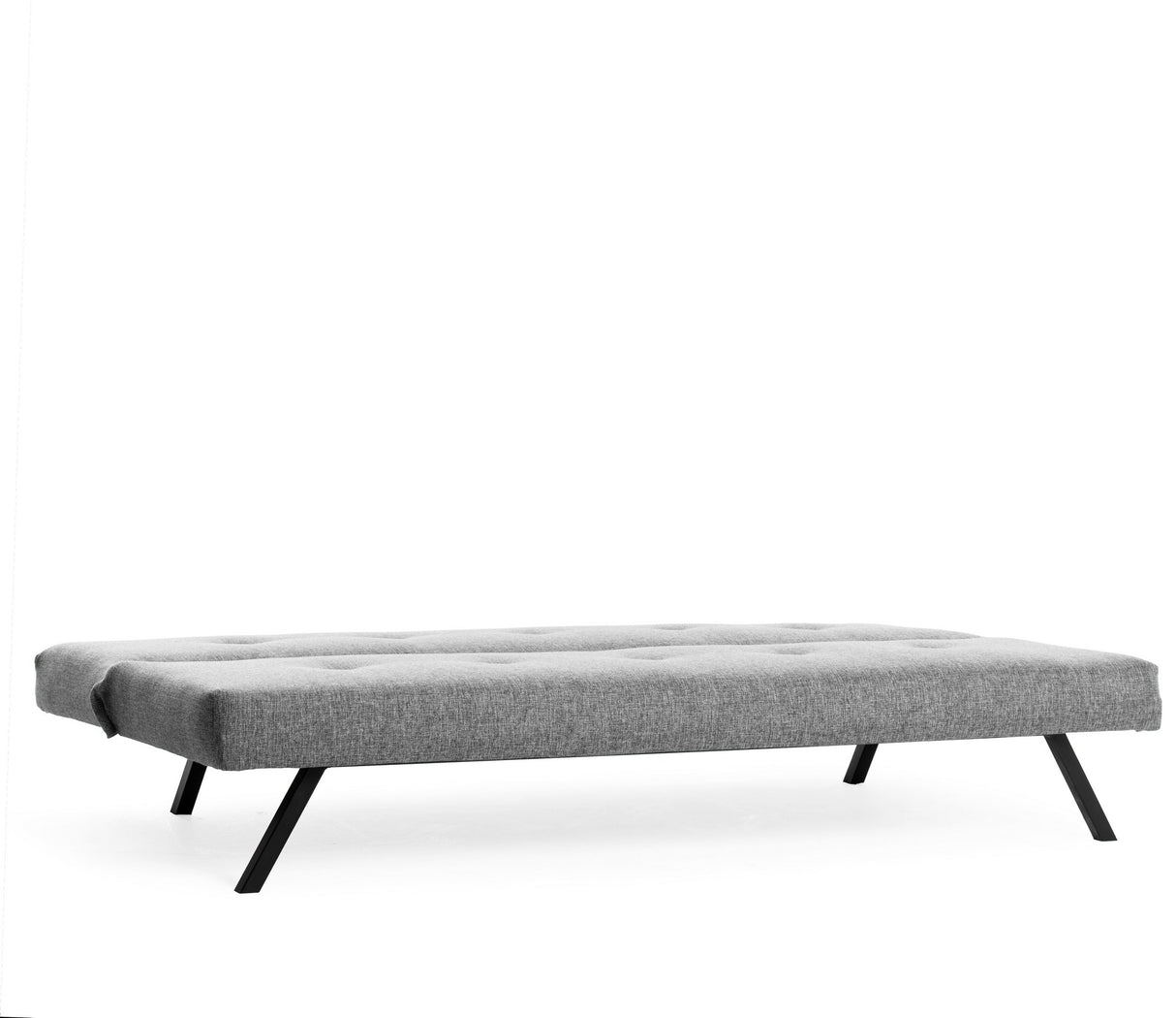 Sofá cama de 3 plazas Zoly Gris claro Tela - 180 cm - Sin reposabrazos - Acolchado