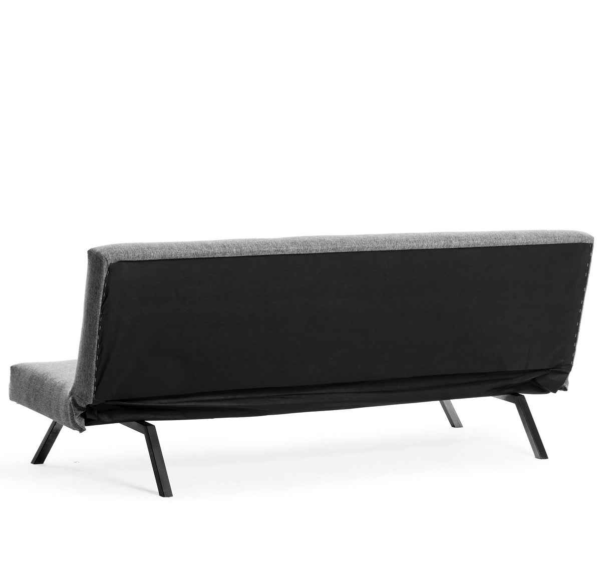 Sofá cama de 3 plazas Zoly Gris claro Tela - 180 cm - Sin reposabrazos - Acolchado