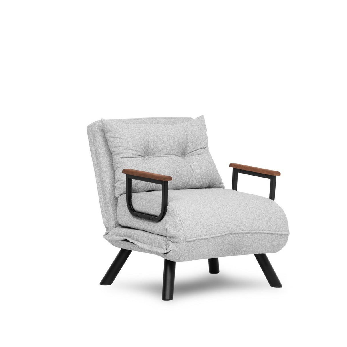 Sillón para dormir escandinavo Tejido de peluche gris Sando