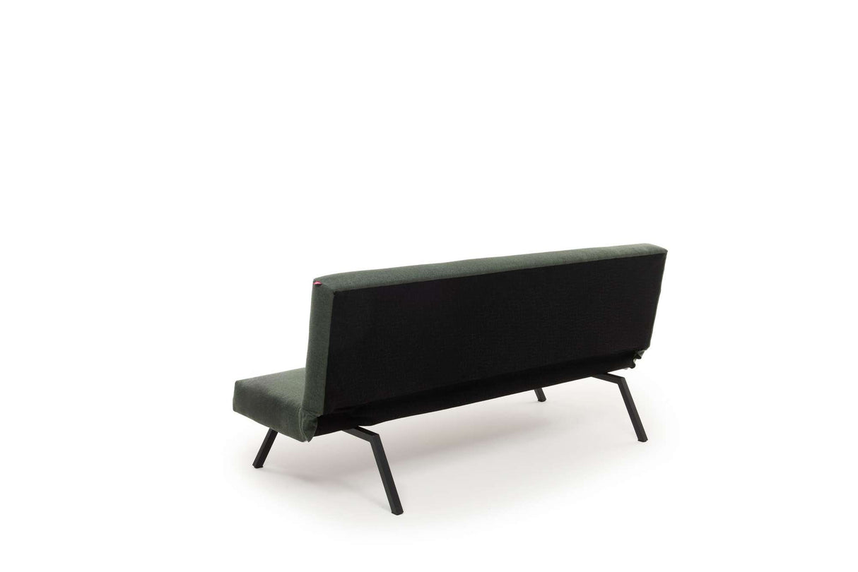 Sofá cama de 3 plazas Zoly Verde Tela - 180 cm - Sin reposabrazos - Acolchado