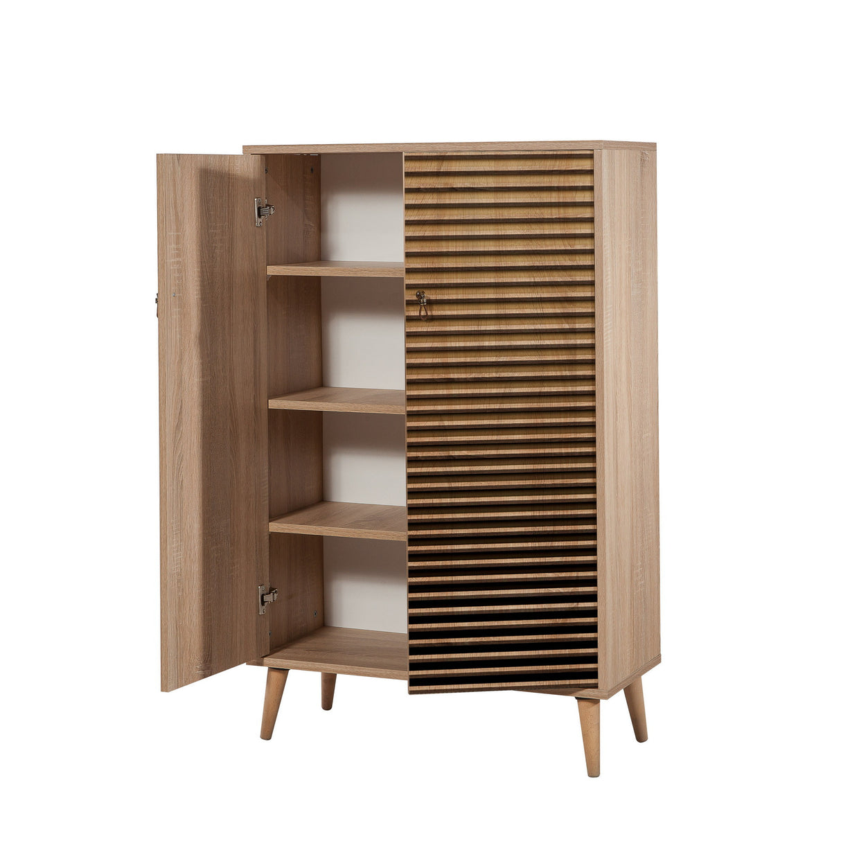 Wandkasten - Wandkast Multibox Sonoma Eik Melamine 80x127x36 cm - Dimehouse
