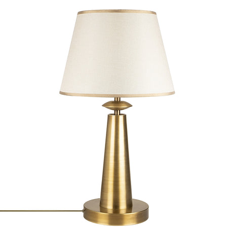 Lámpara de mesa color cobre Tela Arboria