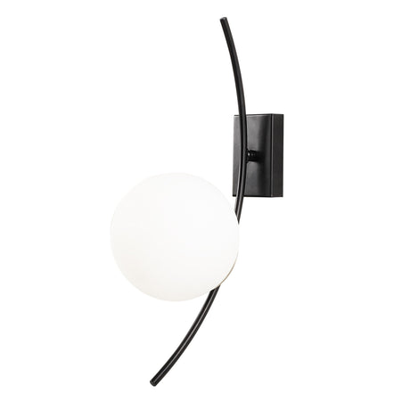 Lámpara de pared de vidrio negro Cielo