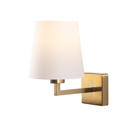 Lámpara de pared de tela blanca Ashburn