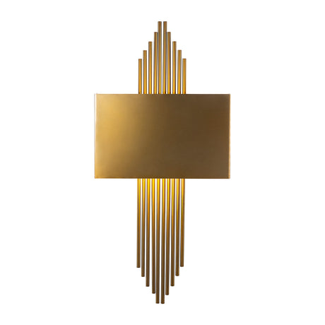 Aplique de pared de metal color bronce Andes