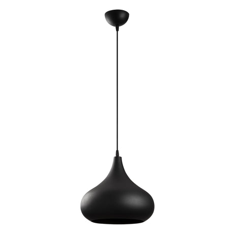Lámpara colgante Negro Dorado Metal Forja