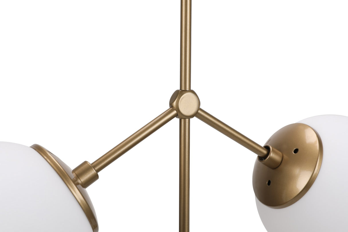 Lámpara colgante 3 luces Vidrio Polaris Blanco