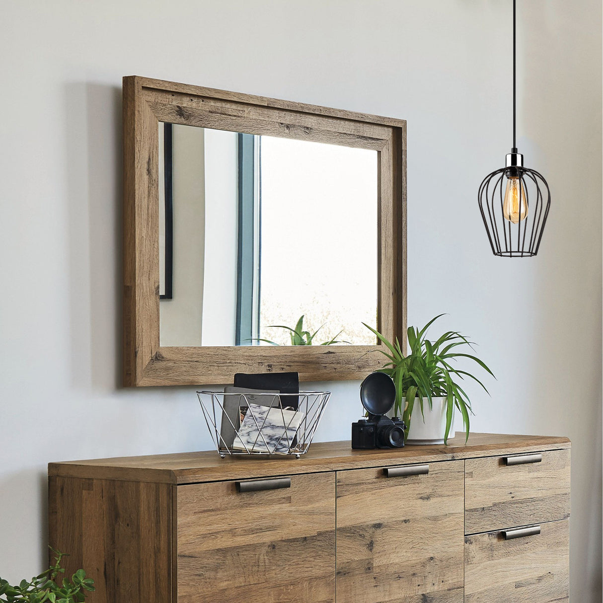 Lámpara colgante de 1 luz 20 cm Negro Metal Predator