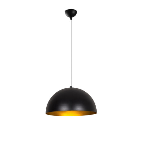 Lámpara colgante 40 cm Negro Oro Metal Echelon