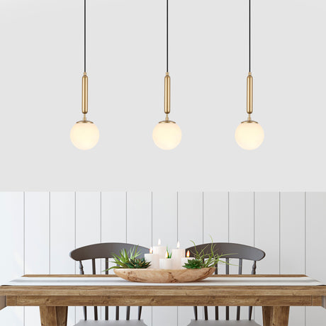 Lámpara colgante de 1 luz Oro Vidrio Cascada