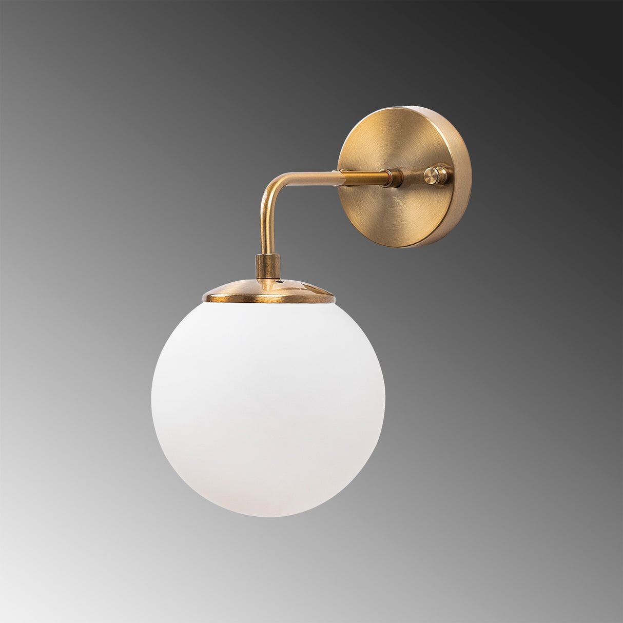 Lámpara de pared de vidrio color bronce Brim