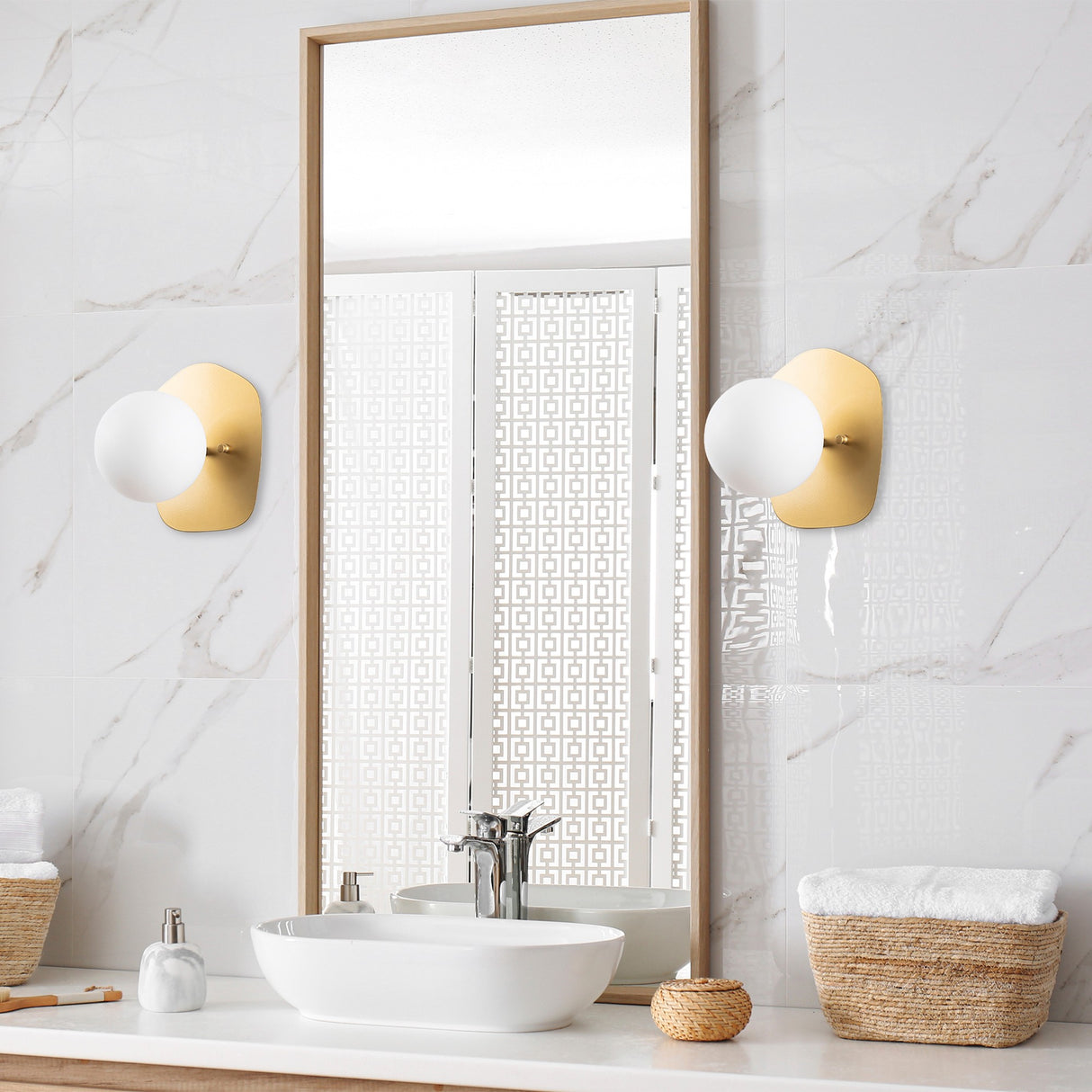 Aplique 1 luz Oro Cristal Axel