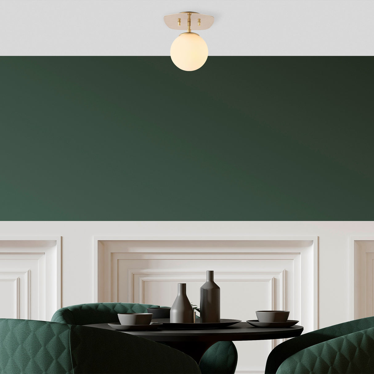 Lámpara de techo 1 luz Oro Cristal Axel